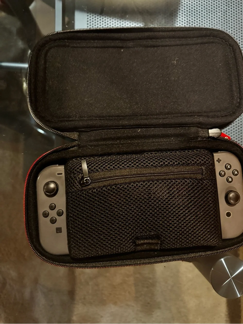Nintendo Switch with Black Joy-Con Controllers + More